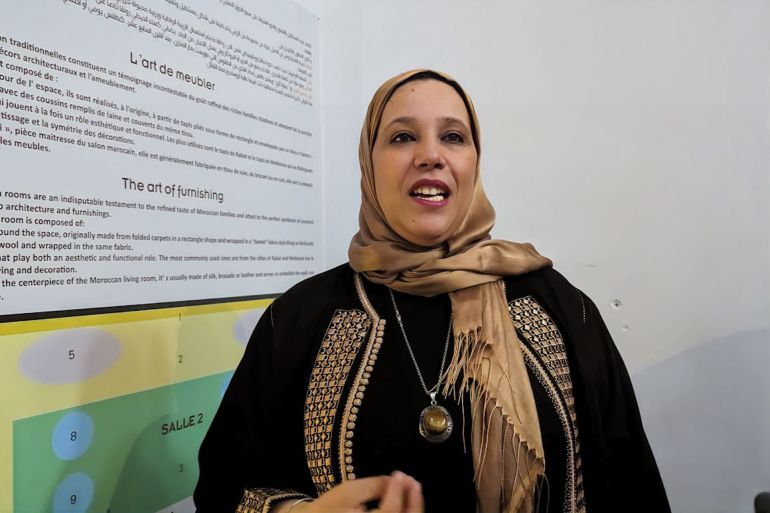 حنان ربشير: مكان لعرض التحف يهدف إلى إتاحة الفرصة للزوار للتعرف على تراث الفنون الحية المغربية.