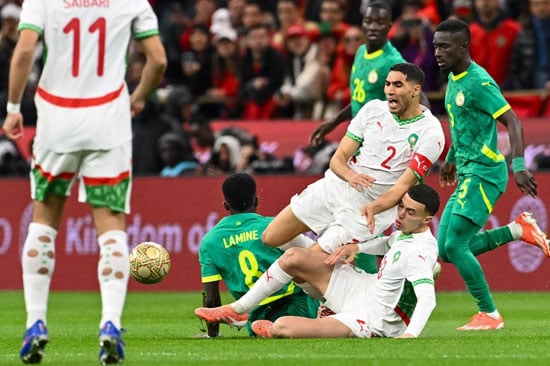 المغرب vs السنغال نهائي أمم أفريقيا أشرف حكيمي