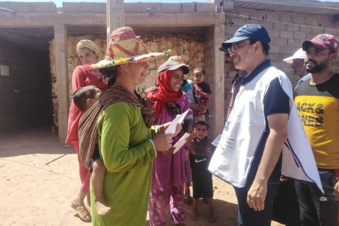 من الحملة الانتخابية للمرشح مصطفى الخلفي بسيدي بنور والتي تضم أكثر من 800 قرية.