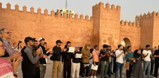 هل أقنع رد الحكومة شباب المغرب الغاضب “ز”؟ الصور 1 و 2: المغرب/الرباط/صنعاء الكويتية/اليوم العاشر لاحتجاجات شباب Z في الرباط/مصدر الصورة: سناء الكويتية